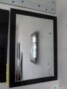 beveled silver mirror